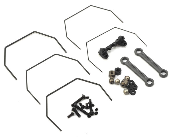 TLR334040 TLR Rear Sway Bar Set, Laydown- 22 4.0