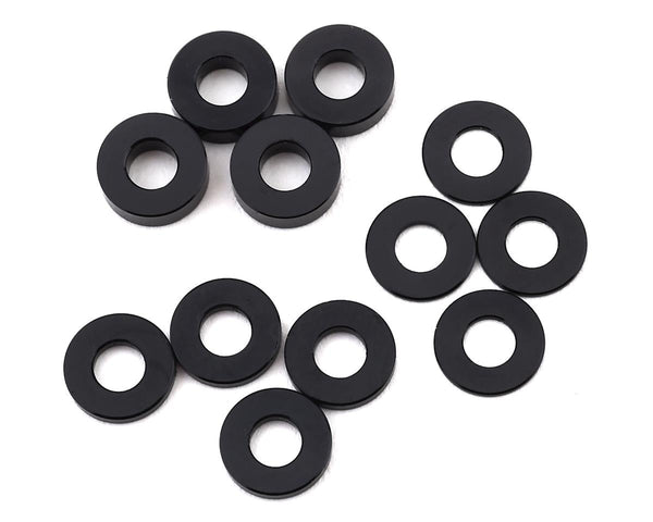 TLR336007 TLR M3 Caster Block Alum Washer Set, Black, 4pcs, 22 5.0, 22X-4