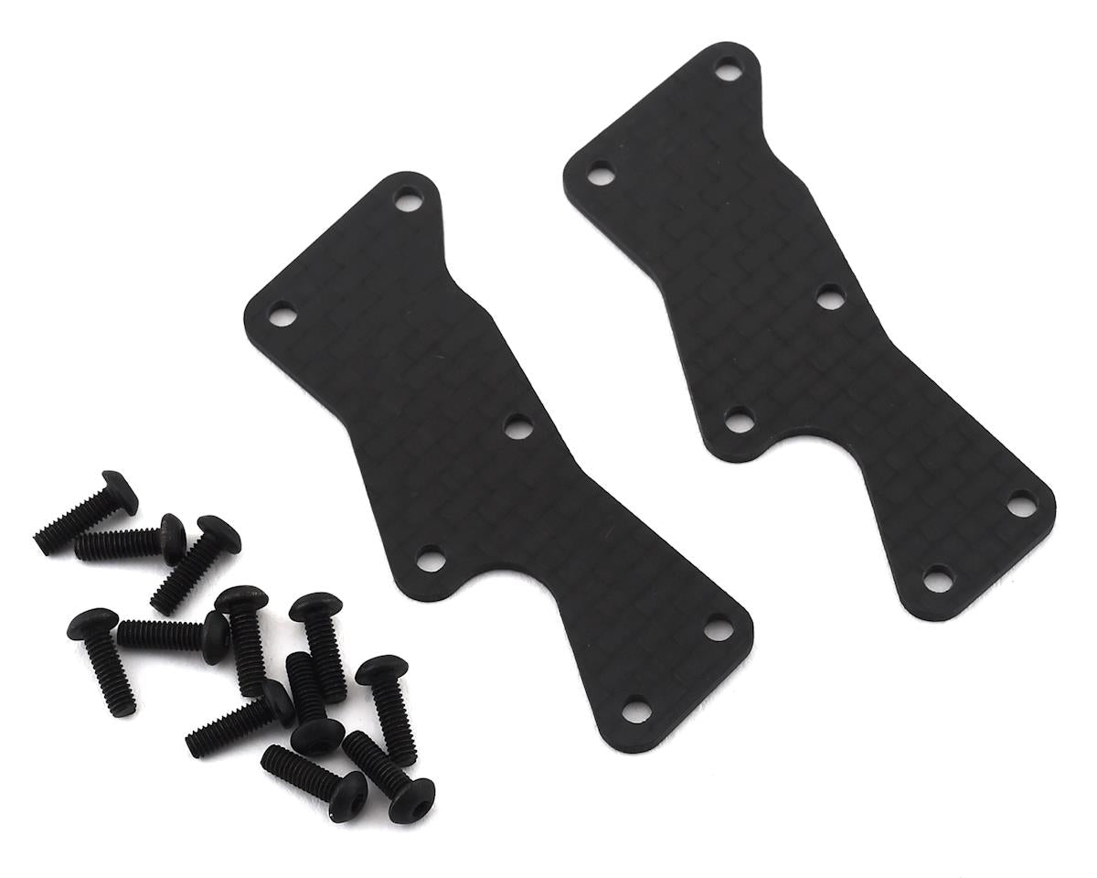 TLR344037 TLR Front Arm Inserts, Carbon, 8X Elite Losi
