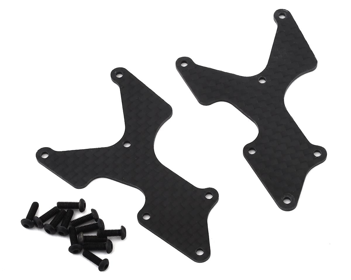 TLR344038 TLR Rear Arm Inserts, Carbon, 8X Elite Losi