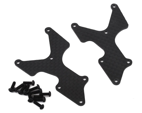 TLR344038 TLR Rear Arm Inserts, Carbon, 8X Elite