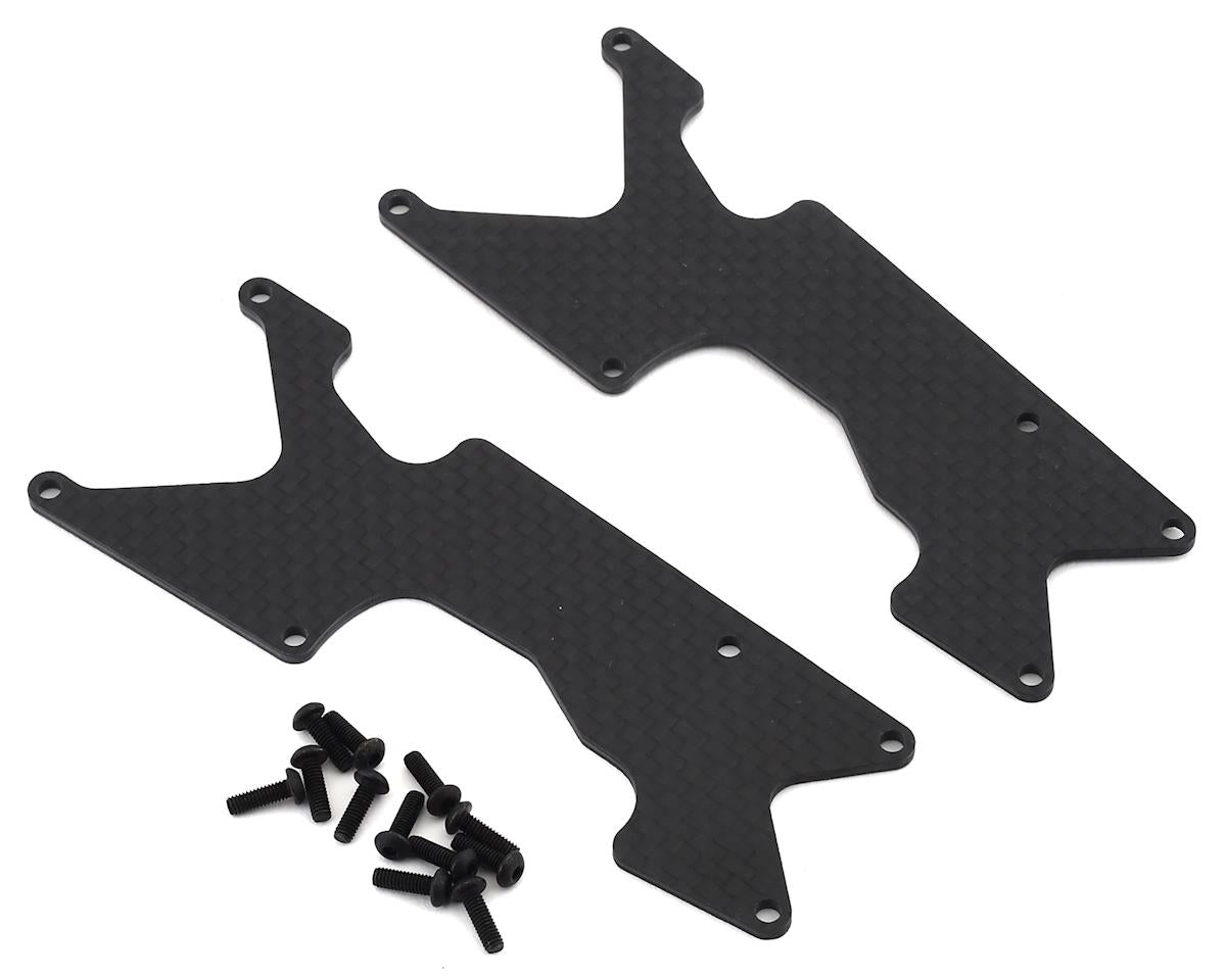TLR344048 TLR Rear Arm Inserts, Carbon, 8XT Losi