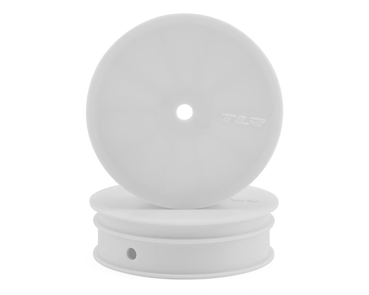 TLR43019 TLR Narrow Front Wheel, Stiffezel, White (2), 22 Losi
