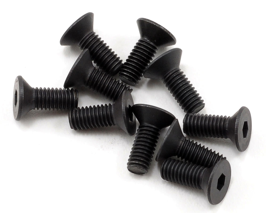 TLR5961 TLR Flathead Screws, M3 x 8mm, 10pcs Losi