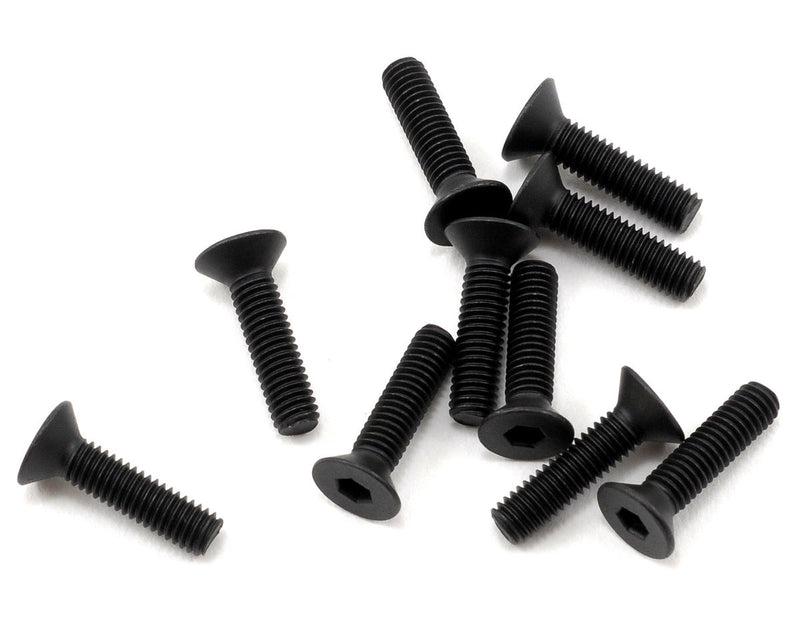 TLR5963 TLR Flathead Screw, M3 x 12mm, 10pcs