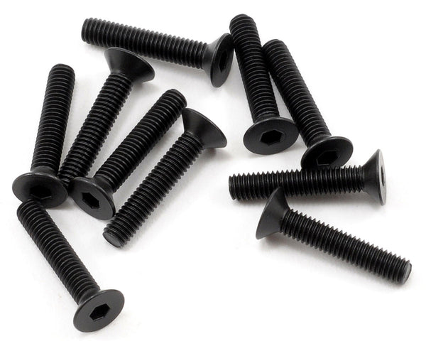 TLR5964 TLR Flathead Screw, M3 x 16mm, 10pcs