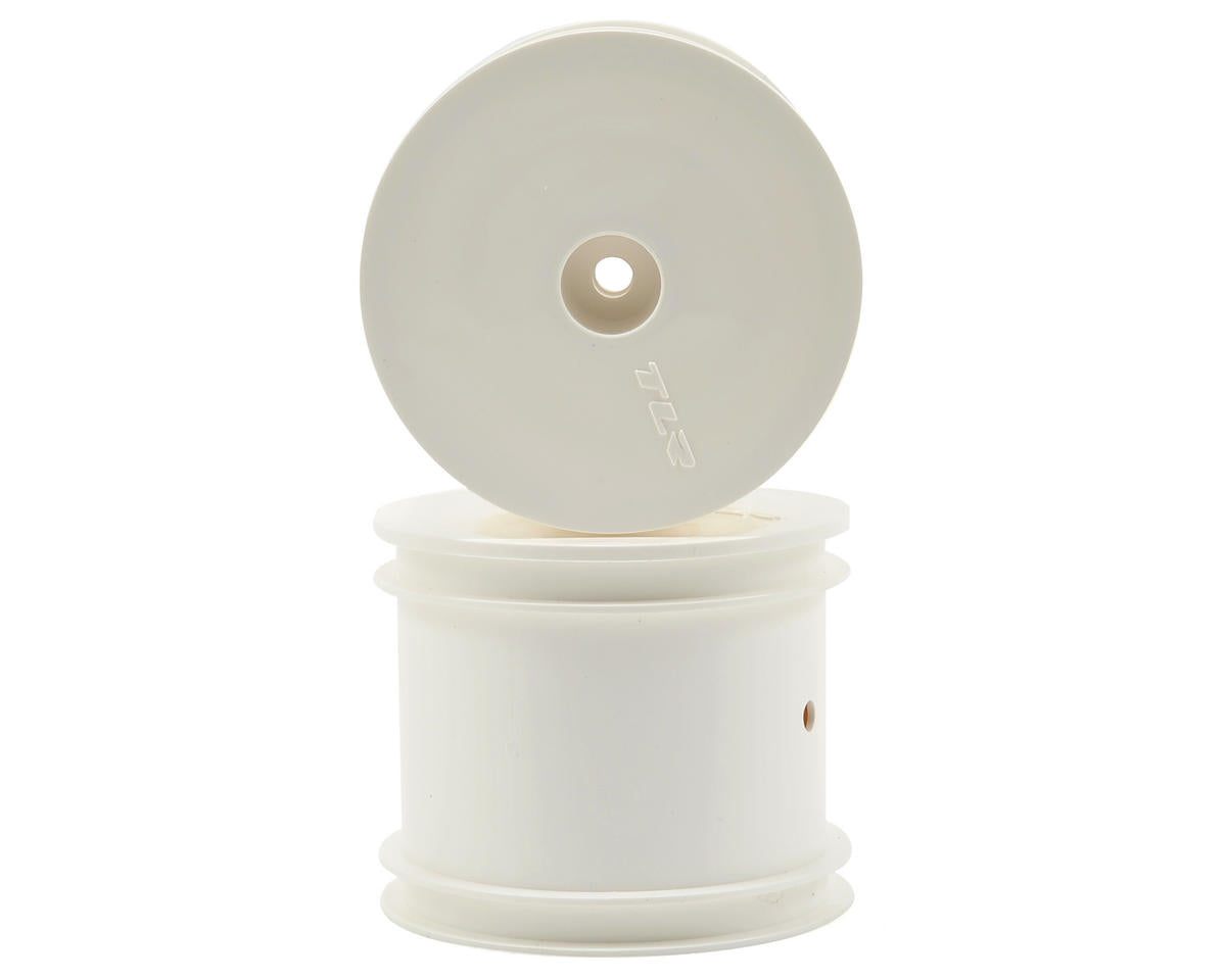 TLR7003 TLR Fr/R Wheel, White 22T (2) Losi