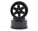 TLR7011 TLR 1/10 Front/Rear SCT 2.2/3.0 Wheels, 12mm Hex, Black (2), 22SCT Losi