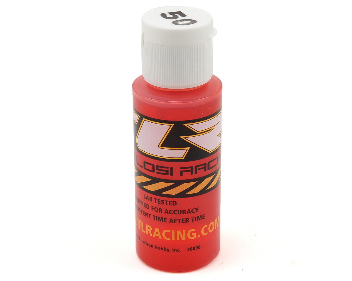 TLR74013 TLR Silicone Shock Oil, 50wt, 2oz Losi