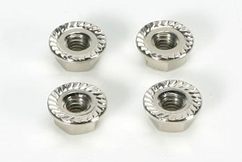 TM111160 4mm Special Wheel Lock Nut (4) Silver Team Magic