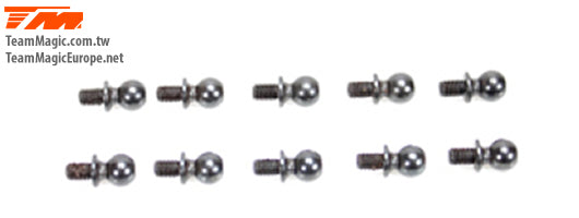 TM115030 5X4mm Ball Stud(10) Team Magic