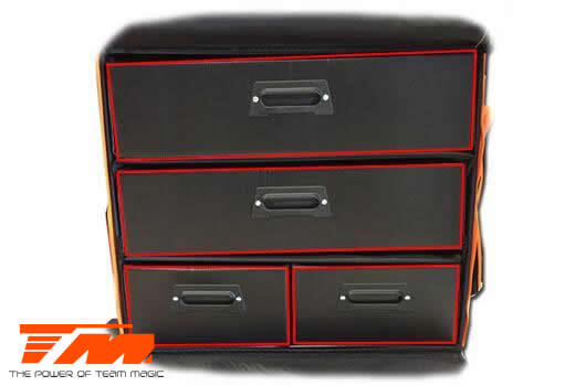 TM119212A-1 TM Touring Car Bag Plastic Drawer (2+2) Team Magic