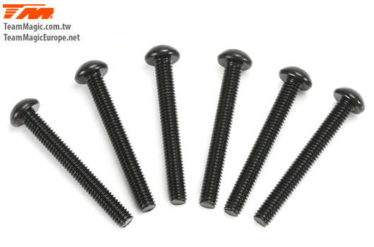 TM123528BU 3.5x28mm Steel BH Screw (6) Team Magic