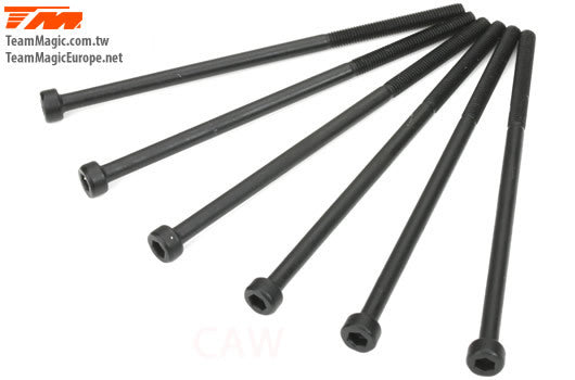 TM126370C 3x70mm Cap Screw (6) Team Magic