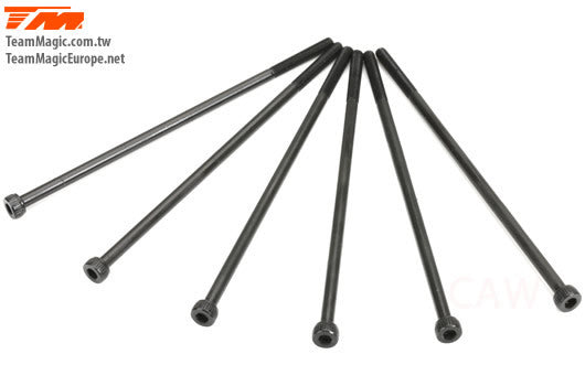 TM126385C 3x85mm Cap Screw (6) Team Magic