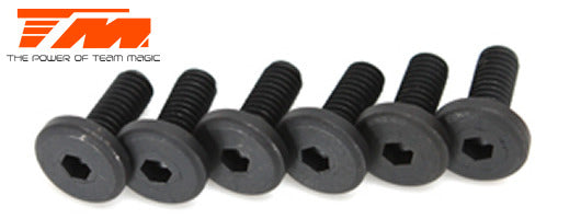 TM126412EN 4mm Steel Flat Round Engine Mount Screw