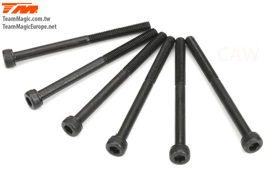 TM126456C 4x56mm Cap Screw (6) Team Magic