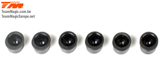 TM503120 Hinge Pin Mount Nylon Ball Cap (6 pcs)E4 Team Magic