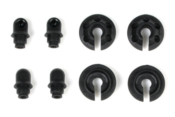 TM503180 E4 Shock Spring Mount & Ball Cup (4) Team Magic