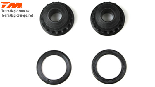 TM503197 E4 Lightweight Nylon 17T Side Pulley (2) Team Magic