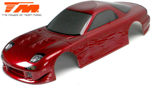 TM503321DRA Body - 1/10 Touring / Drift - 190mm - Painted - no holes - RX7 Dark Red Team Magic