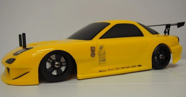 TM503321YA RX7 painted shell (yellow) 190mm no hole