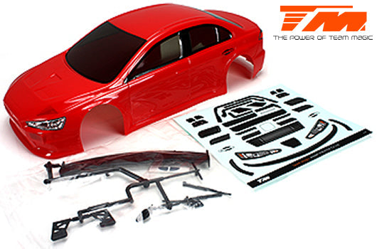 TM503366RA Body - 1/10 Touring / Drift - 190mm - Painted - no holes - EVX Red Team Magic