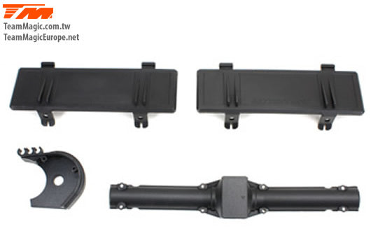 TM505158 Spur Gear, Battery, Driveshaft Cover E6 Team Magic