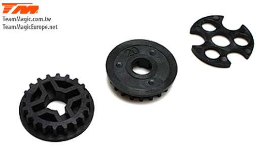 TM507110 E4JR 20 Tooth Pulley (2) Team Magic