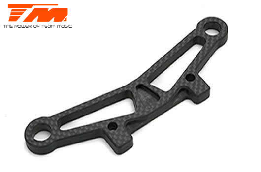 TM507265 Option Part - E4RS II / EVO / JS II / JR II / E4RS III / PLUS - Carbon Fiber Upper Bumper Mount Team Magic