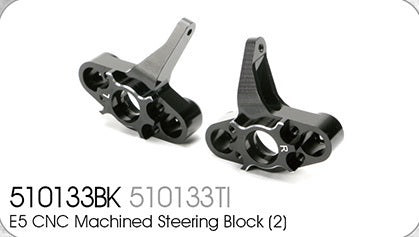 TM510133BK E5 option CNC alloy steering block (2) TEAM MAGIC