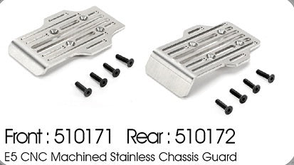 TM510171 CNC Front Chassis Guard opt. E5 Team Magic