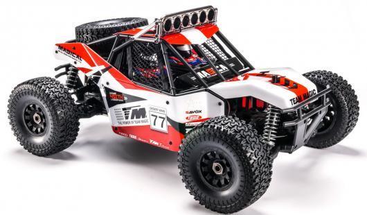 TM560016R Car - 1/8 Electric - 4WD Desert Truck - RTR - 2500kv Brushless Motor - 3-4S - Waterproof - Team Magic 4SETH Red/Black Team Magic