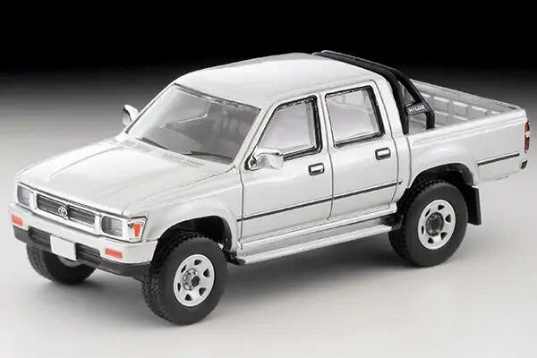 Tomica 1/64 LV-N256c Toyota Hilux 4WD Pickup DoubleCab SSR (Silver) 1991