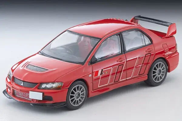 Tomica 1/64 LV-N349c MITSUBISHI LANCER EVOLUTION IX MR GSR RALLIART Red Diecast Model Car