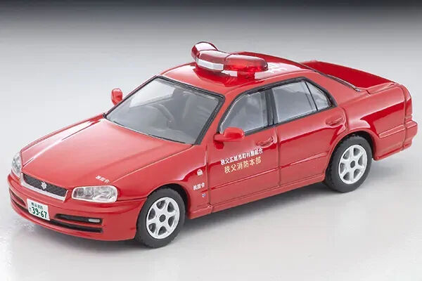 Tomica 1/64 LV-N363a NISSAN SKYLINE 4Door SPORTS SEDAN GT FIRE CHIEF Diecast Model Car