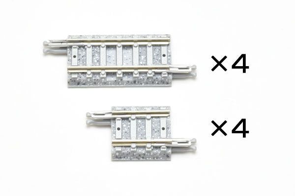 Tomix N 1098 Fraction PC Track S 18.5/S33 PC Set of Ea. 4