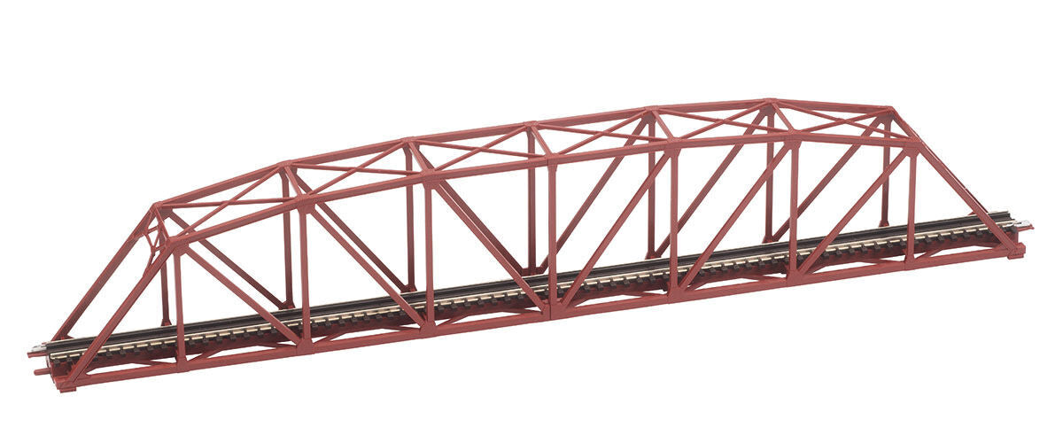 Tomix N 3278 Single Truss Curve Iron Bridge Straight 420mm Red