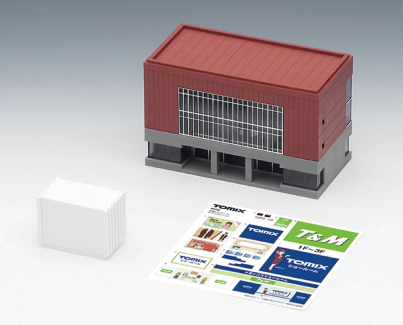 Tomix N Mid-size Office Building Dark Red