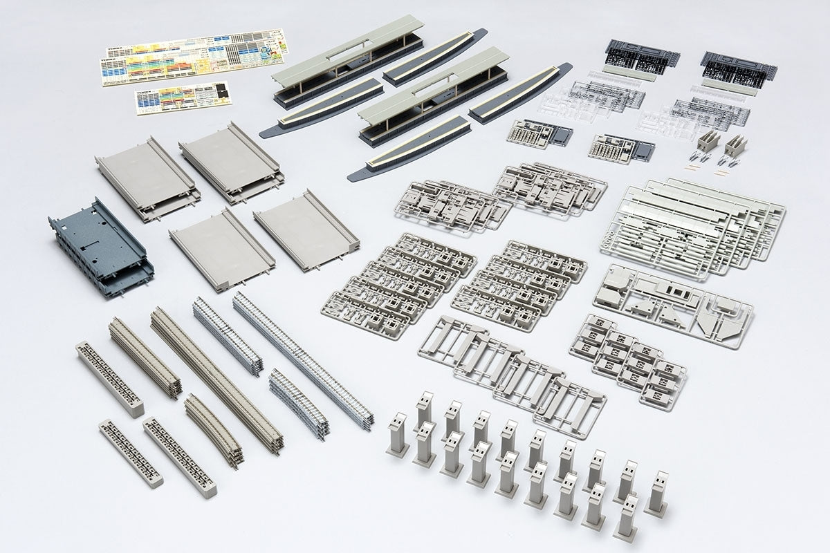Tomix N Overhead Double track Multi Stories station set TMX91043