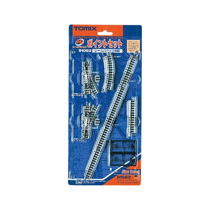 Tomix N Mini Track Turnout Set TMX91082