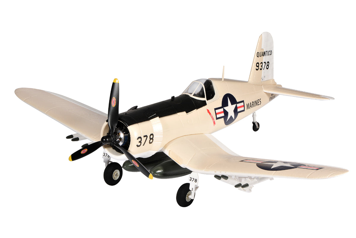 Top RC F4U (Yellow) PNP + Flight Controller RC Aircraft TOP012D