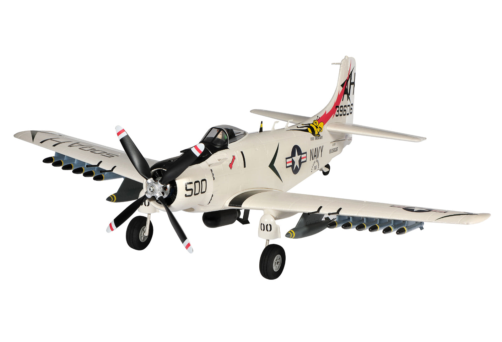 Top RC 800mm A1 Sky Raider (White) PNP RC Aircraft TOP027B