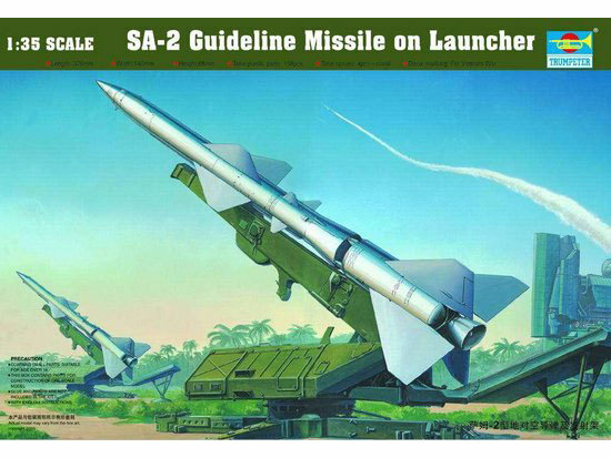 TR00206 Trumpeter 1/35 Sam-2 Missile with Launcher Cabin Plastic Model Kit [00206] Trumpeter
