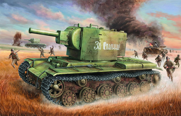 TR00312 Trumpeter 1/35 Russian KV-2 Tank