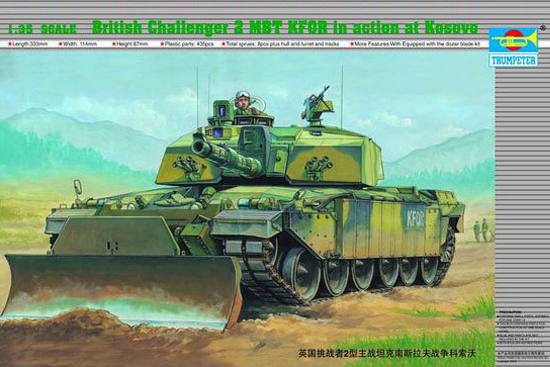 TR00345 Trumpeter 1/35 British Challenger II MBT KFOR Kosovo