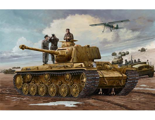 TR00366 Trumpeter 1/35 German Pz.Kpfm KV-1 756(r) Tank