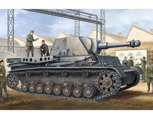 TR00373 Trumpeter 1/35 Heuschrecke IVb Grasshopper 10.5cm le FH 18/1 L/28 auf Waffentrager IVb