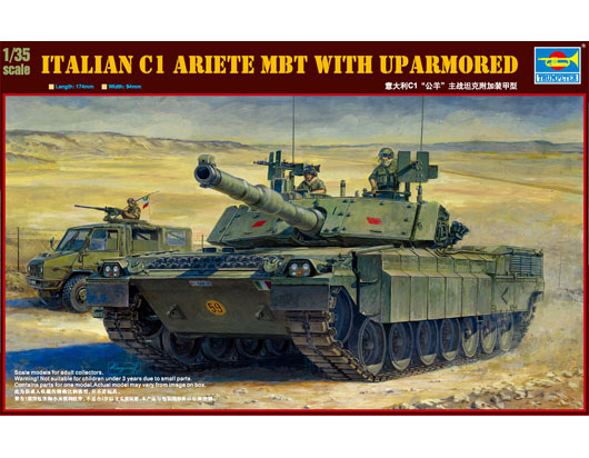 TR00394 Trumpeter 1/35 Italian C1 Ariete MBT with uparmored