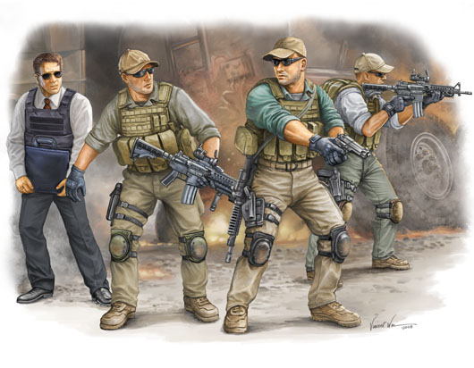 TR00420 Trumpeter 1/35 PMC in Iraq --VIP Protection